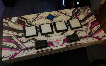 Yuancon White2 SDVX controller (chinese buttons, omron switches)